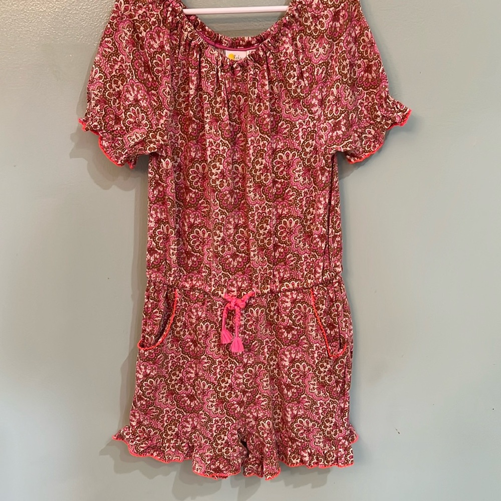 Boden Floral Print Romper-GUC